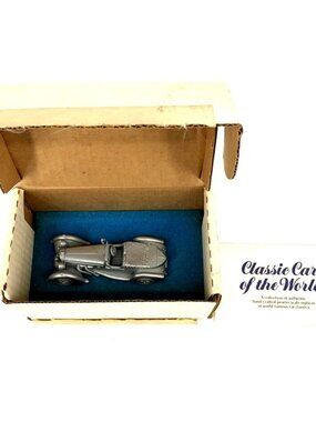 Danbury Mint 1937 LAGONDA LG45 RAPIDO Pewter Classic Cars of the World